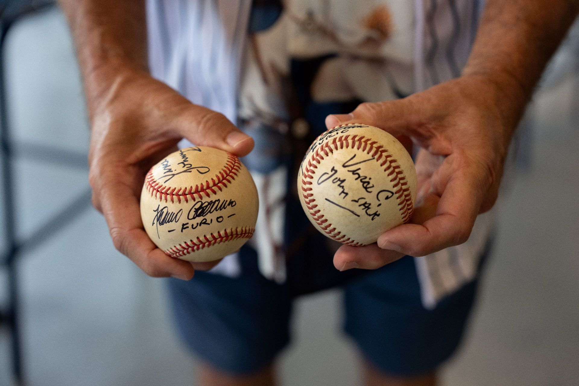 Autographed balls Autographed balls